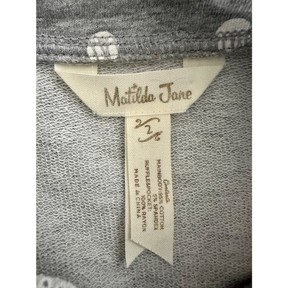 Matilda Jane The Adventure Begins Gray Purple Polka Dot Lead The Way Jacket 2 - Picture 7 of 9